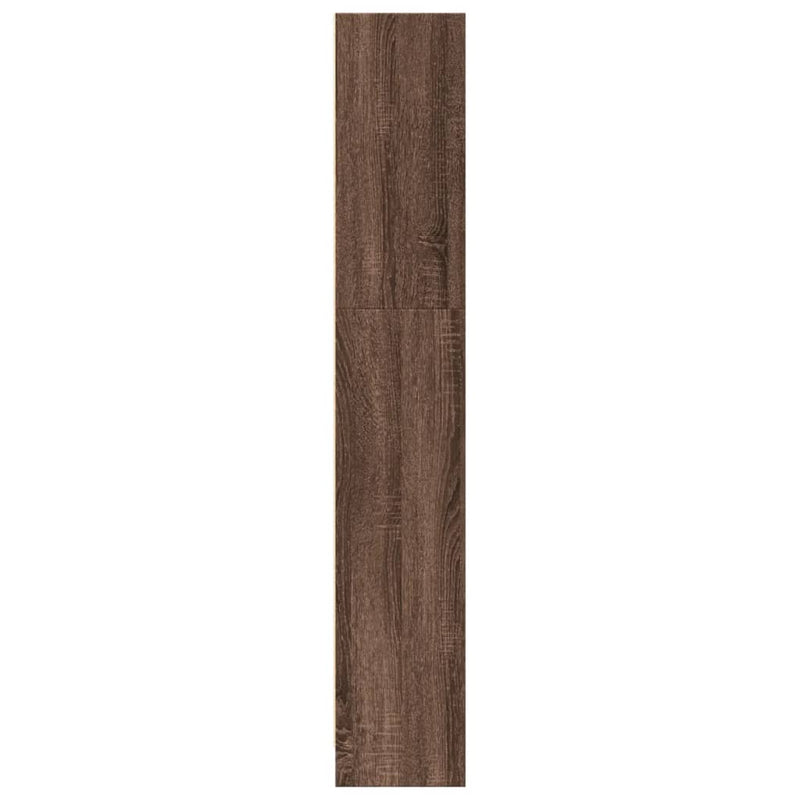 vidaXL barna tölgy színű szerelt fa könyvszekrény 80 x 24 x 143 cm