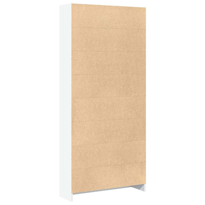 vidaXL fehér szerelt fa könyvespolc 80 x 24 x 176 cm
