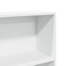 vidaXL fehér szerelt fa könyvespolc 80 x 24 x 176 cm