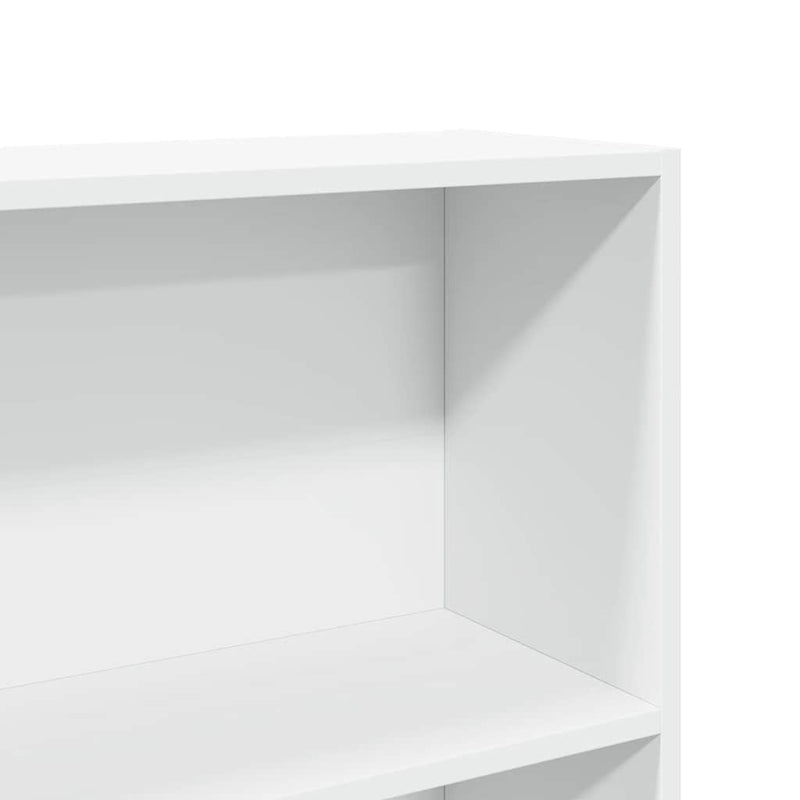 vidaXL fehér szerelt fa könyvespolc 80 x 24 x 176 cm