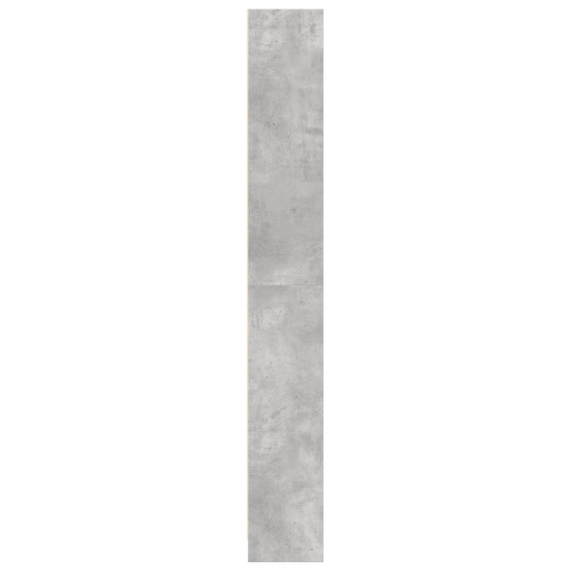 vidaXL betonszürke szerelt fa könyvespolc 80 x 24 x 176 cm