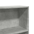 vidaXL betonszürke szerelt fa könyvespolc 80 x 24 x 176 cm