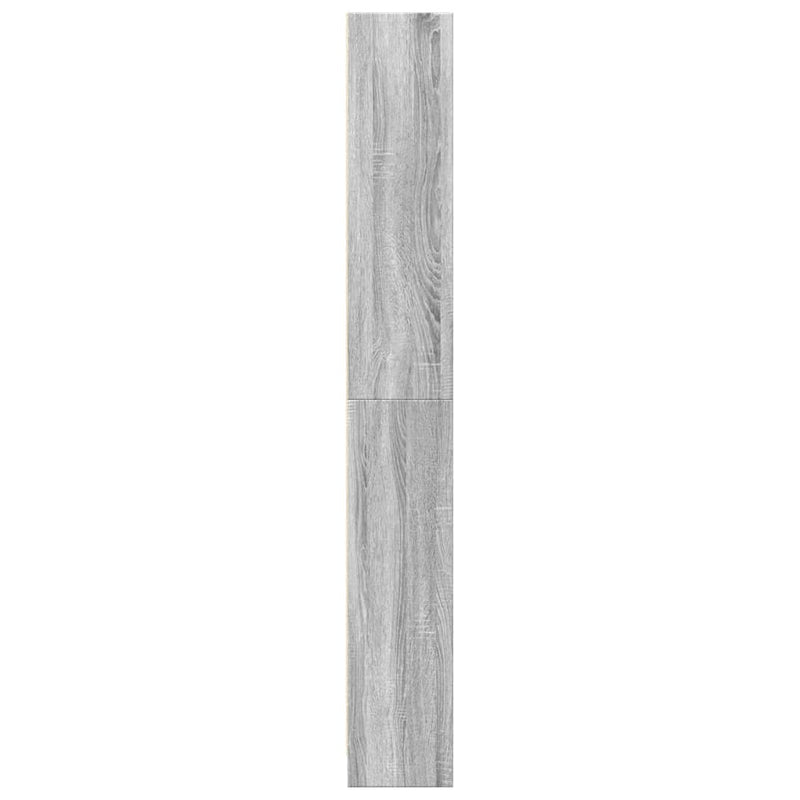 vidaXL szürke sonoma színű szerelt fa könyvespolc 80 x 24 x 176 cm