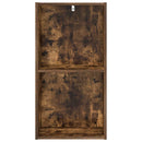 vidaXL füstös tölgy színű szerelt fa könyvespolc 40 x 30 x 77 cm