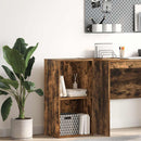 vidaXL füstös tölgy színű szerelt fa könyvespolc 40 x 30 x 77 cm