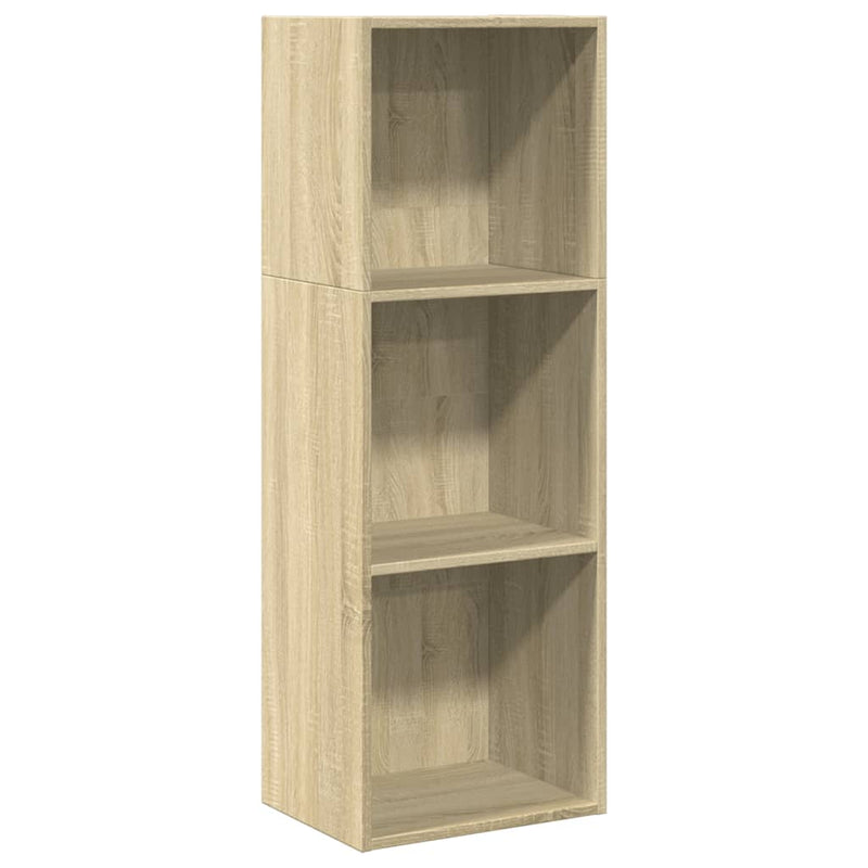 vidaXL sonoma tölgy színű szerelt fa könyvespolc 40 x 30 x 114 cm
