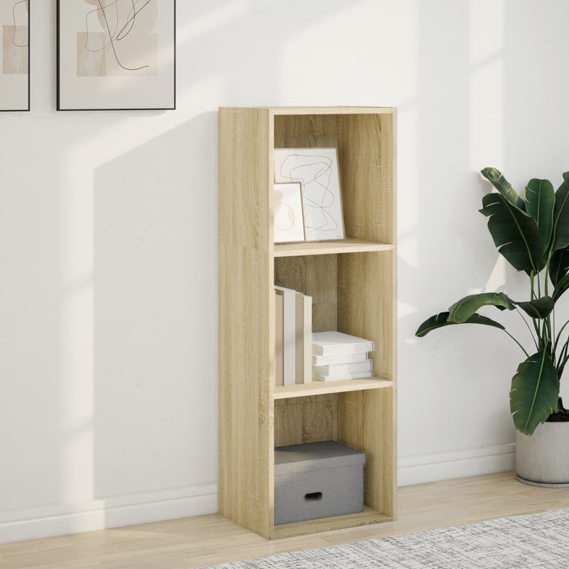 vidaXL sonoma tölgy színű szerelt fa könyvespolc 40 x 30 x 114 cm