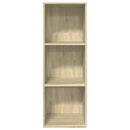 vidaXL sonoma tölgy színű szerelt fa könyvespolc 40 x 30 x 114 cm
