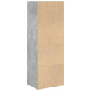 vidaXL betonszürke szerelt fa könyvespolc 40 x 30 x 114 cm