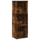 vidaXL füstös tölgy színű szerelt fa könyvszekrény 40 x 30 x 114 cm
