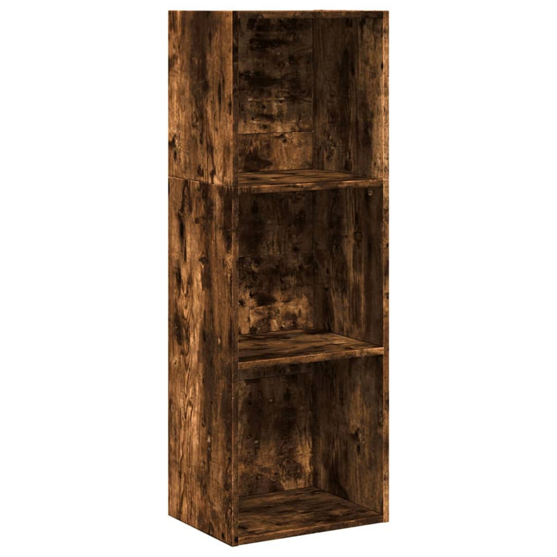 vidaXL füstös tölgy színű szerelt fa könyvszekrény 40 x 30 x 114 cm