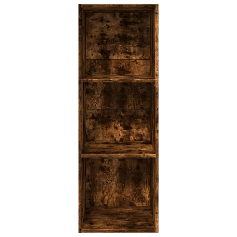 vidaXL füstös tölgy színű szerelt fa könyvszekrény 40 x 30 x 114 cm