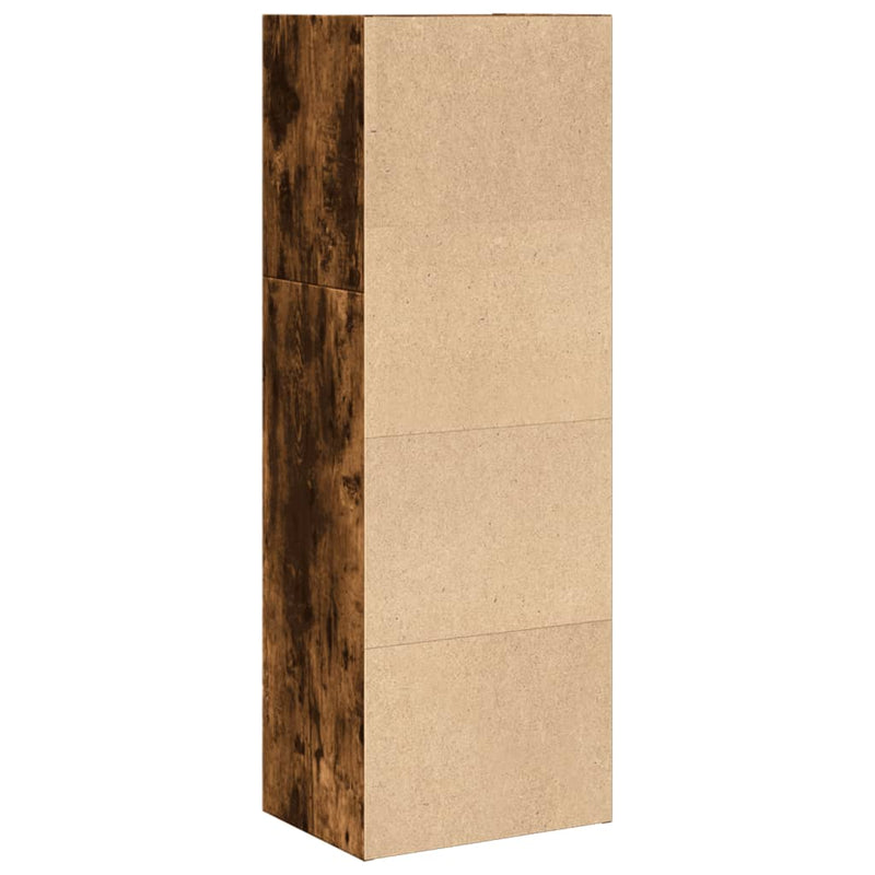 vidaXL füstös tölgy színű szerelt fa könyvszekrény 40 x 30 x 114 cm