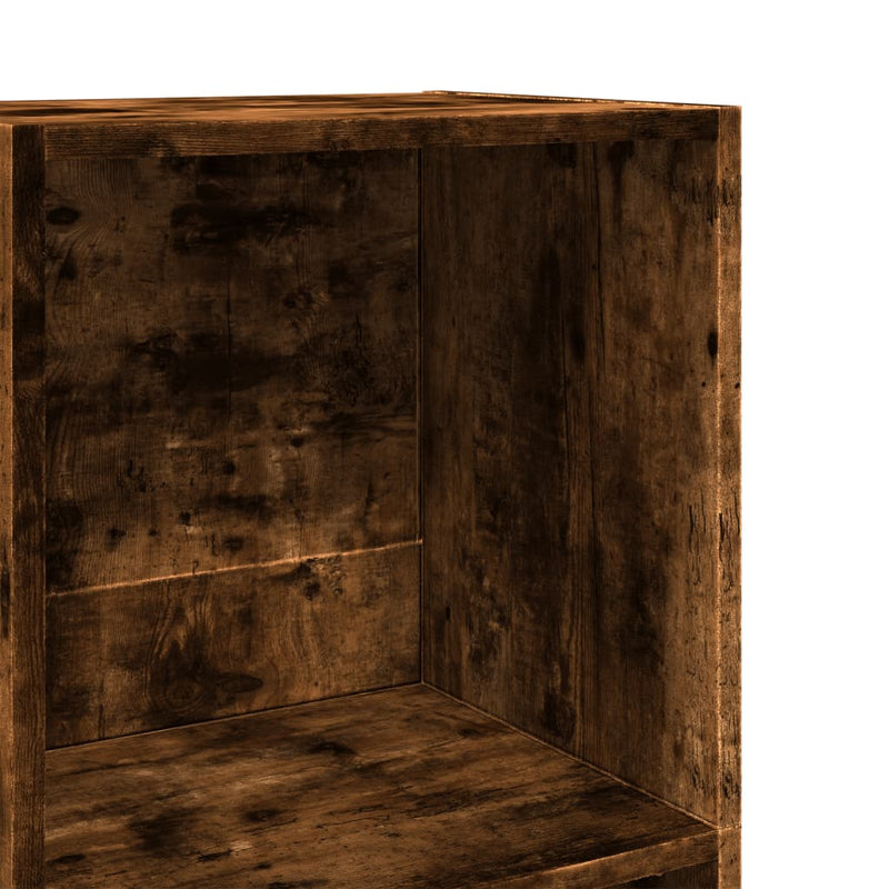 vidaXL füstös tölgy színű szerelt fa könyvszekrény 40 x 30 x 114 cm