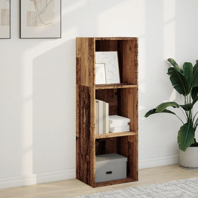 vidaXL antik fa színű szerelt fa könyvespolc 40 x 30 x 114 cm