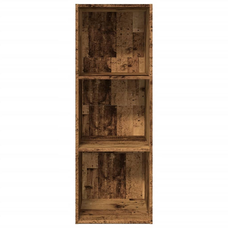 vidaXL antik fa színű szerelt fa könyvespolc 40 x 30 x 114 cm