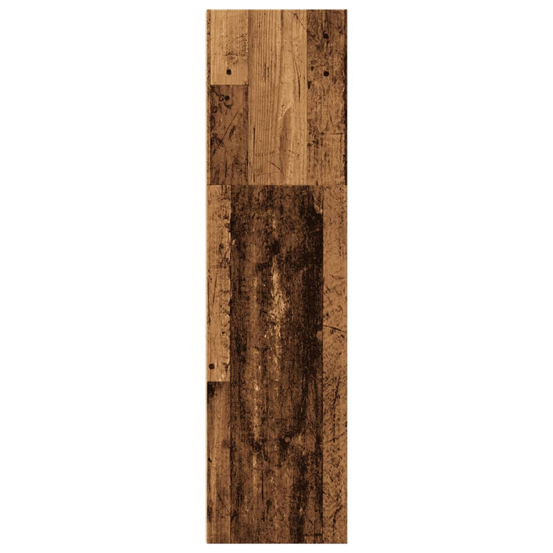 vidaXL antik fa színű szerelt fa könyvespolc 40 x 30 x 114 cm
