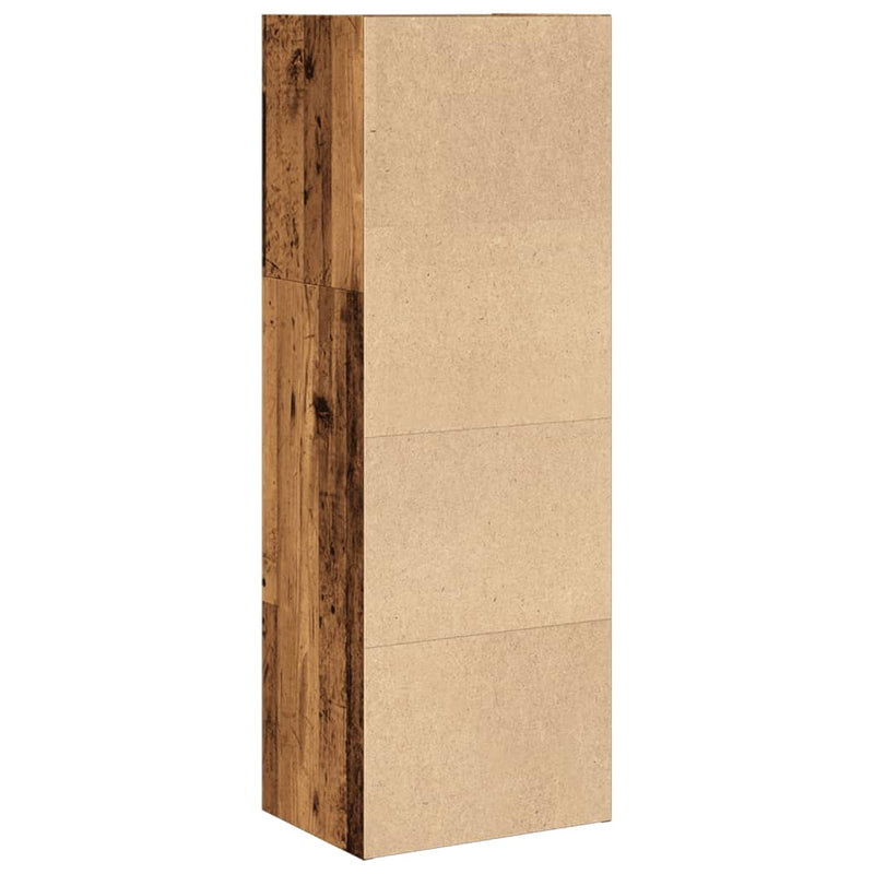 vidaXL antik fa színű szerelt fa könyvespolc 40 x 30 x 114 cm