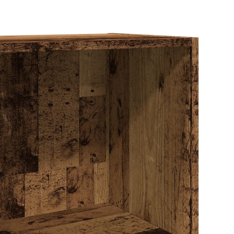 vidaXL antik fa színű szerelt fa könyvespolc 40 x 30 x 114 cm