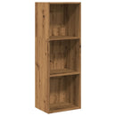 vidaXL kézműves tölgy színű szerelt fa könyvespolc 40 x 30 x 114 cm