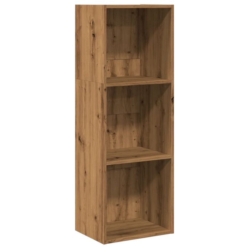 vidaXL kézműves tölgy színű szerelt fa könyvespolc 40 x 30 x 114 cm