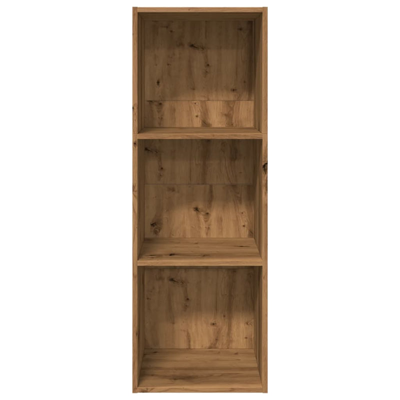 vidaXL kézműves tölgy színű szerelt fa könyvespolc 40 x 30 x 114 cm