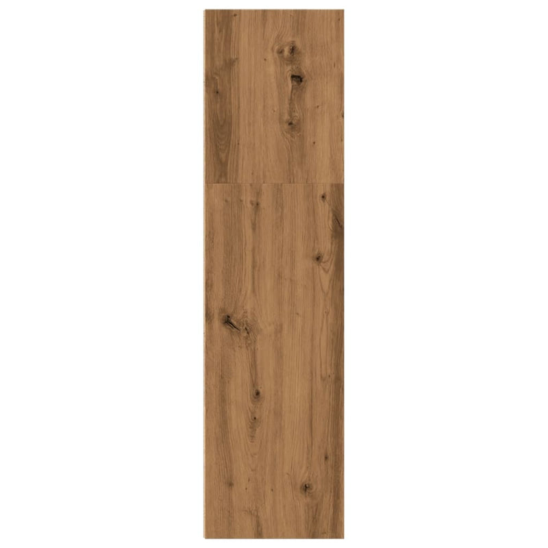 vidaXL kézműves tölgy színű szerelt fa könyvespolc 40 x 30 x 114 cm