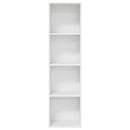 vidaXL fehér szerelt fa könyvespolc 40 x 30 x 152 cm
