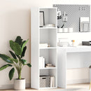 vidaXL fehér szerelt fa könyvespolc 40 x 30 x 152 cm