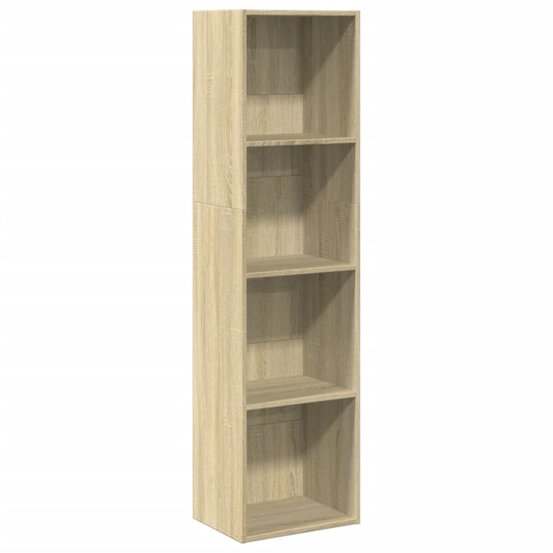 vidaXL sonoma tölgy színű szerelt fa könyvespolc 40 x 30 x 152 cm