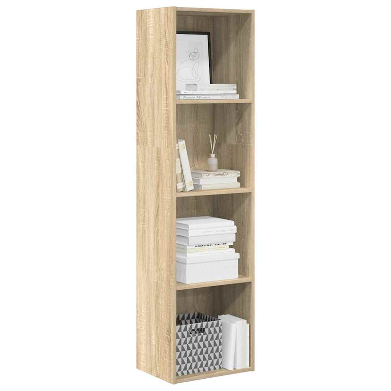 vidaXL sonoma tölgy színű szerelt fa könyvespolc 40 x 30 x 152 cm