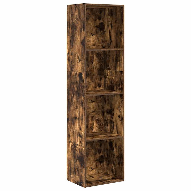 vidaXL füstös tölgy színű szerelt fa könyvespolc 40 x 30 x 152 cm