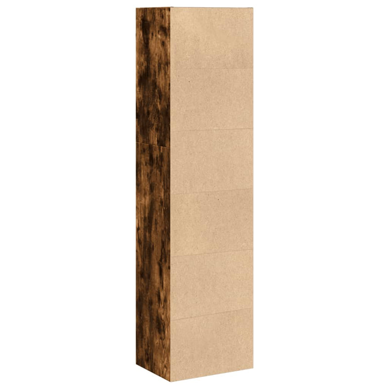 vidaXL füstös tölgy színű szerelt fa könyvespolc 40 x 30 x 152 cm