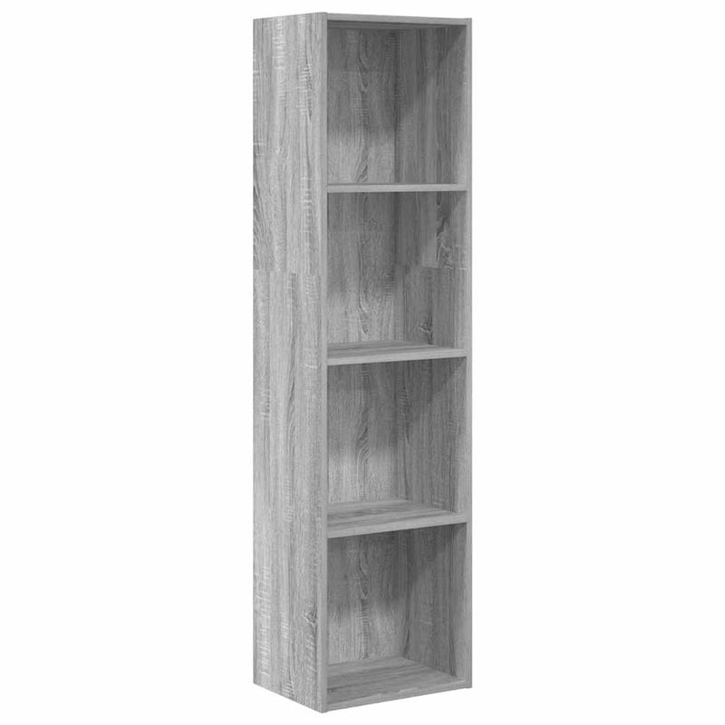 vidaXL szürke sonoma színű szerelt fa könyvespolc 40 x 30 x 152 cm