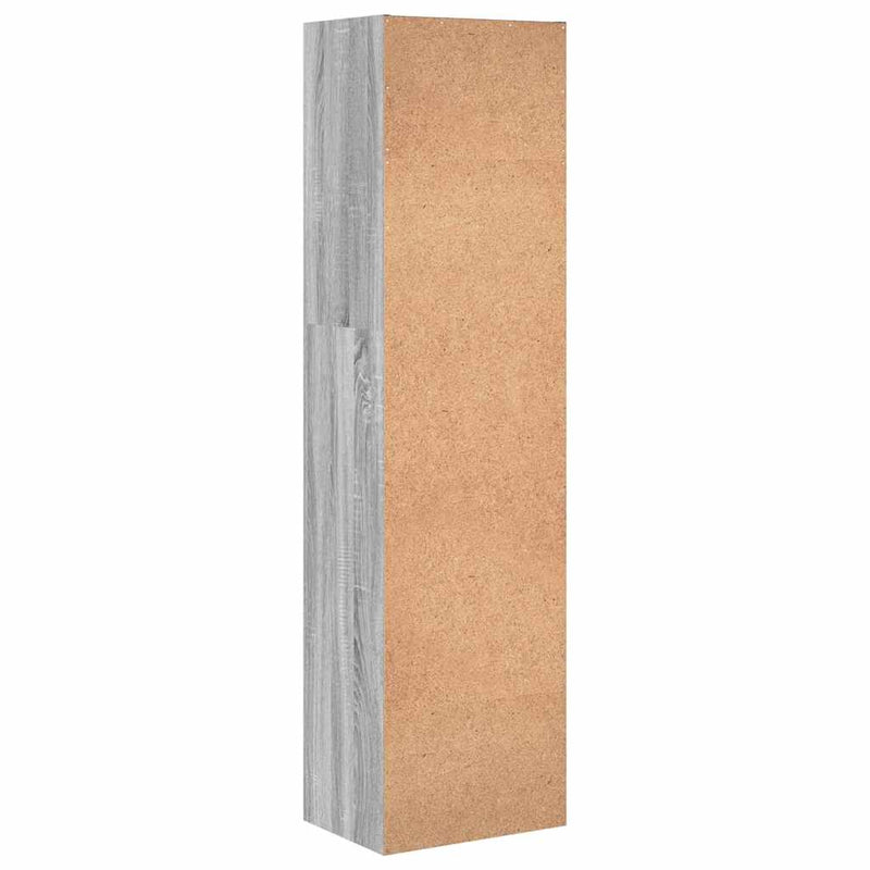 vidaXL szürke sonoma színű szerelt fa könyvespolc 40 x 30 x 152 cm