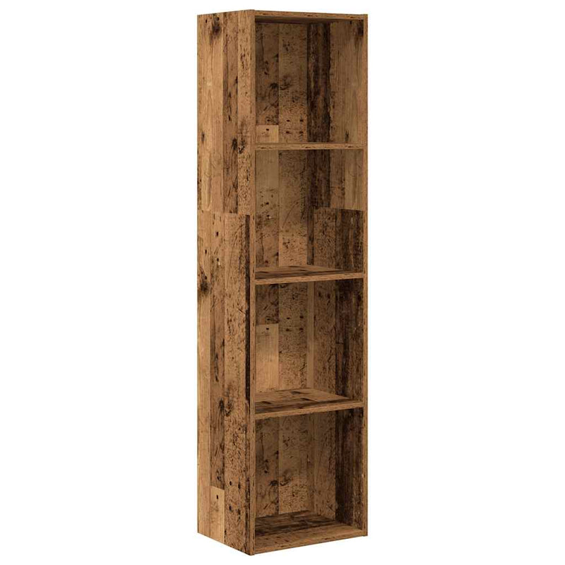 vidaXL antik fa színű szerelt fa könyvespolc 40 x 30 x 152 cm