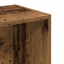 vidaXL antik fa színű szerelt fa könyvespolc 40 x 30 x 152 cm