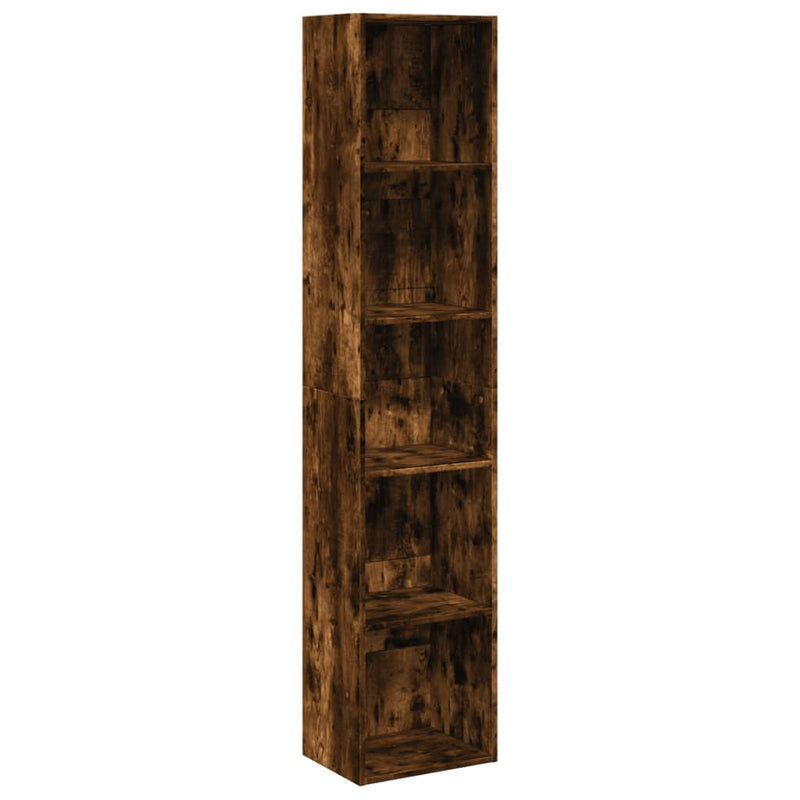 vidaXL füstös tölgy színű szerelt fa könyvespolc 40 x 30 x 189 cm