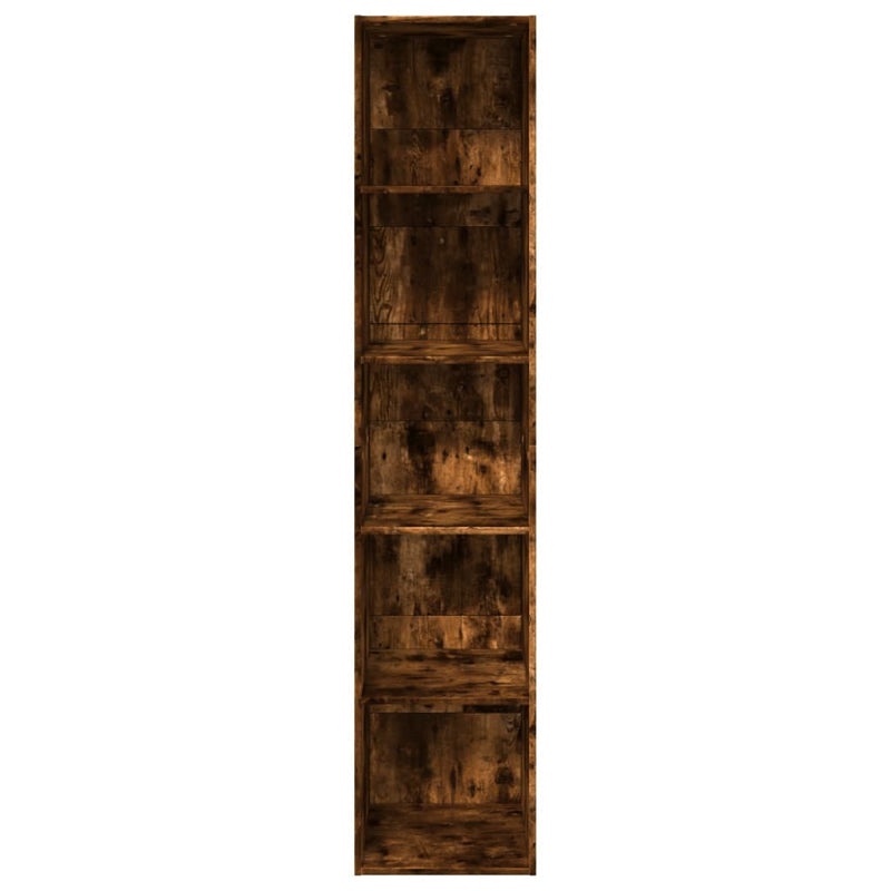 vidaXL füstös tölgy színű szerelt fa könyvespolc 40 x 30 x 189 cm