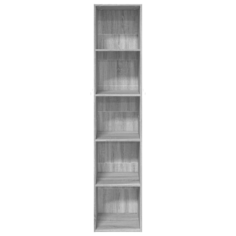 vidaXL szürke sonoma színű szerelt fa könyvespolc 40 x 30 x 189 cm