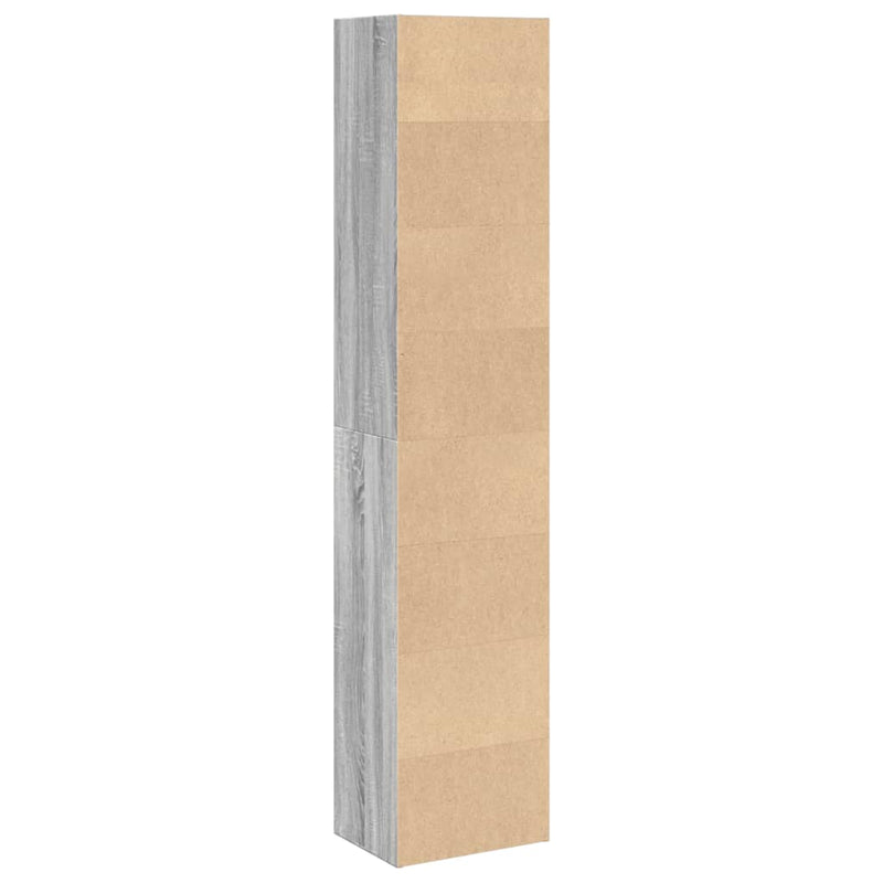 vidaXL szürke sonoma színű szerelt fa könyvespolc 40 x 30 x 189 cm