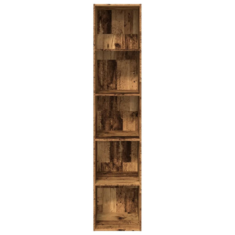 vidaXL antik fa színű szerelt fa könyvespolc 40 x 30 x 189 cm