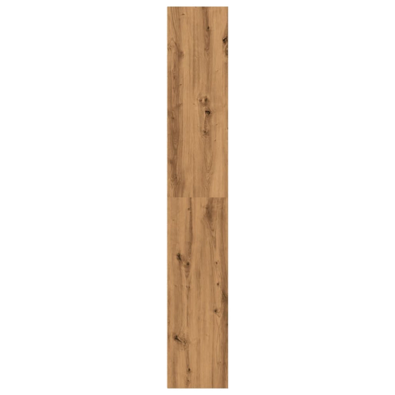 vidaXL kézműves tölgy színű szerelt fa könyvespolc 40 x 30 x 189 cm