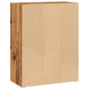 vidaXL antik fa színű szerelt fa könyvespolc 60 x 30 x 77 cm