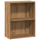 vidaXL kézműves tölgy színű szerelt fa könyvespolc 60 x 30 x 77 cm