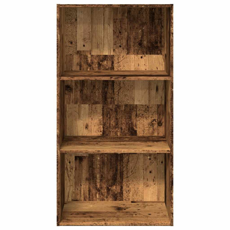 vidaXL antik fa színű szerelt fa könyvespolc 60 x 30 x 114 cm