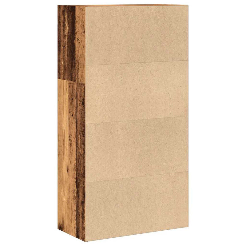 vidaXL antik fa színű szerelt fa könyvespolc 60 x 30 x 114 cm