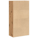 vidaXL kézműves tölgy színű szerelt fa könyvespolc 60 x 30 x 114 cm