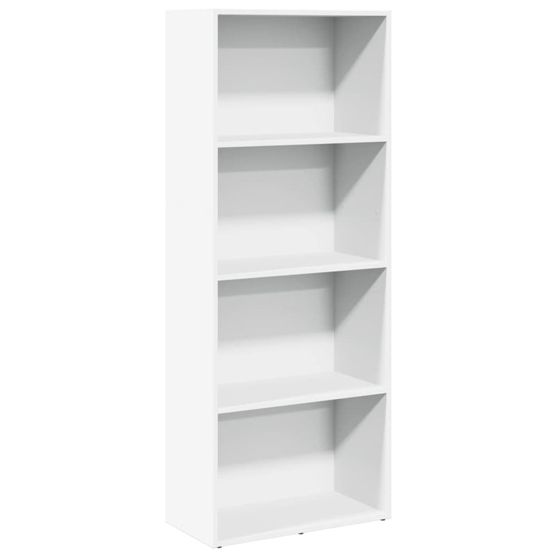 vidaXL fehér szerelt fa könyvespolc 60 x 30 x 152 cm