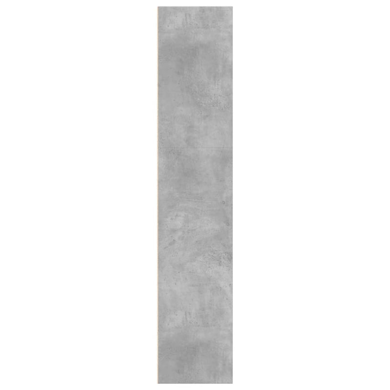vidaXL betonszürke szerelt fa könyvespolc 60 x 30 x 152 cm